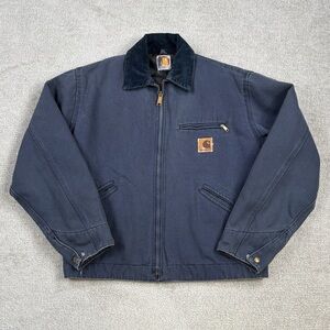 Vintage Carhartt JQ0492 Canvas Boulder Detroit jacket Midnight